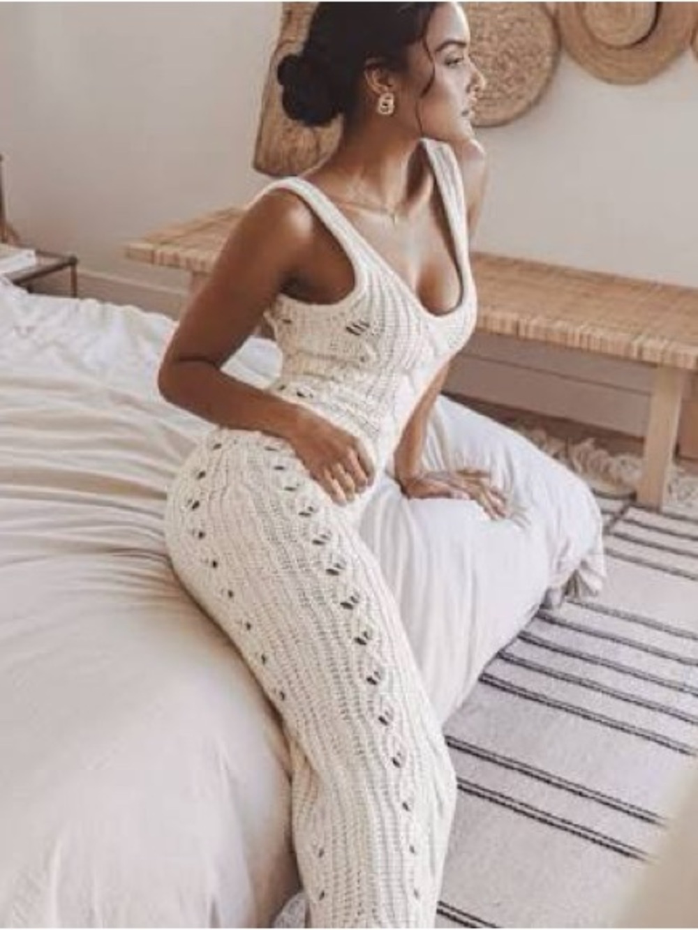 Jluxlable Buttercream Ameri Cable Sweater Dress